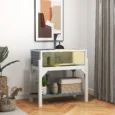 Tortoise House 84.5L x 47.5W x 90Hcm – White and grey