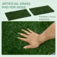 Artificial Grass Dog Toilet Tray with Two Mats – 67 × 41cm