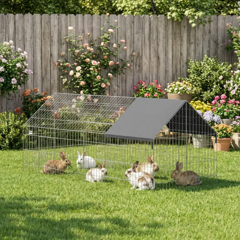 Rabbit Run Protective Cover 180x75x75cm – Black, Silver