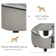 Dog Sofa Wooden Frame 66.5x45x35.5cm – Grey