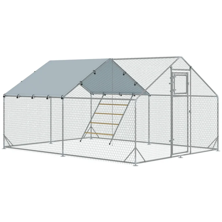 Chicken run 300W x 400D x 195Hcm – Silver tone Chicken run 300W x 400D x 195Hcm – Silver tone