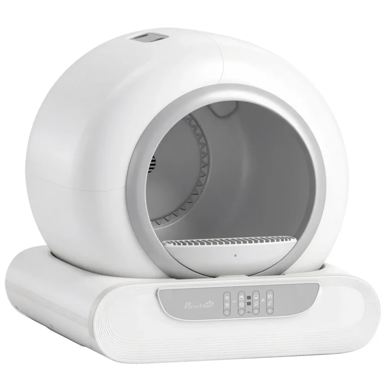 Automatic Cat Litter Tray 65L Self-Cleaning APP Control – White, Grey Automatic Cat Litter Tray 65L Self-Cleaning APP Control – White, Grey