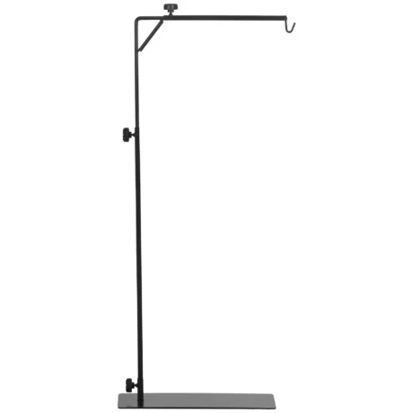 Adjustable Reptile Lamp Stand Holder 86-129cm &ndash; Black