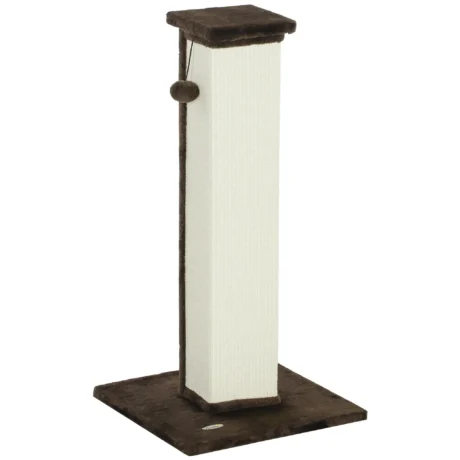 Tall Sisal Cat Scratching Post – Brown, 81cm