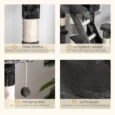 Adjustable Cat Tree 240-260cm – Dark grey