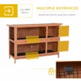 Two-Tier Wooden Rabbit Resting Hutch – Orange