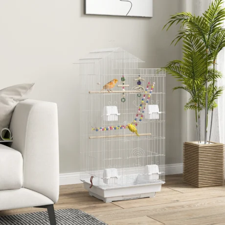 Bird Cage 46L x 36W x 100H cm &ndash; White &ndash; product view 2
