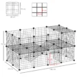 Modular 36-Panel Wire Pet Playpen – Black