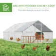 Walk-In Steel Poultry Run with Covered Section – 6 × 3m