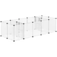 Eighteen-Panel Small-Animal Playpen – Black and White