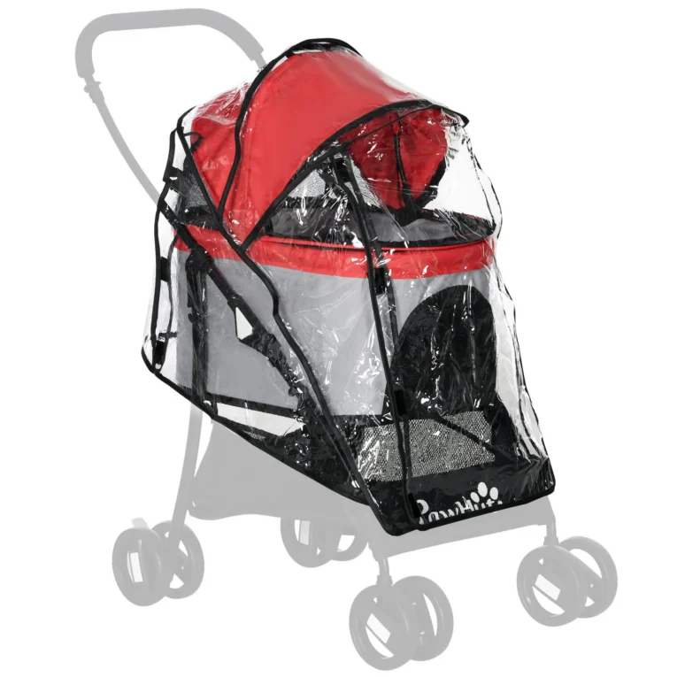 Clear Pet Stroller Rain Cover with Front and Rear Access Clear Pet Stroller Rain Cover with Front and Rear Access