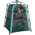 Three-Level Folding Cat Tent with Carry Bag – Green and Black