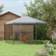 Hexagonal Chicken Run with Covered Roof – Silver