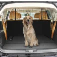 Adjustable Car Dog Barrier – Black, 91–152cm