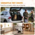 Folding Car-Boot Dog Crate with Sloping Sides – Black, 90cm