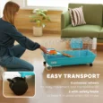 Small-Pet Habitat with Wheels and Water Bottle – Blue