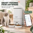 Automatic Cat Feeder 7L WiFi Timer Voice – White