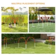 Four-Piece Dog Agility Set with Carry Bag – Orange and White