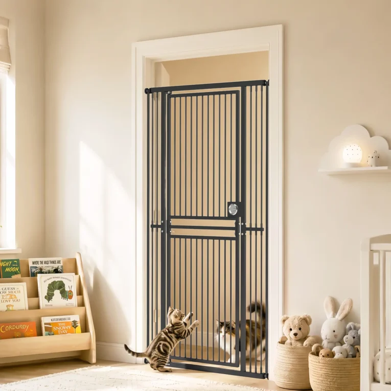 Extra Tall Pet Gate 180cm Adjustable Pressure Fit – Black Extra Tall Pet Gate 180cm Adjustable Pressure Fit – Black