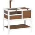 Tortoise House 84 x 51 x 103 cm – Brown and white
