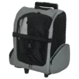 Pet Backpack and Wheeled Trolley Carrier – Grey, Under 4kg