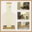 Sisal Cat Scratching Post with Toy – Oak and Cream, 80cm