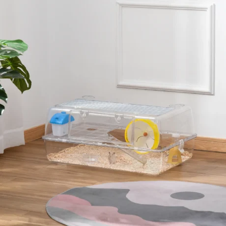 2-Storey Hamster Cage with Wheel and Feeding Bowl &ndash; product view 2