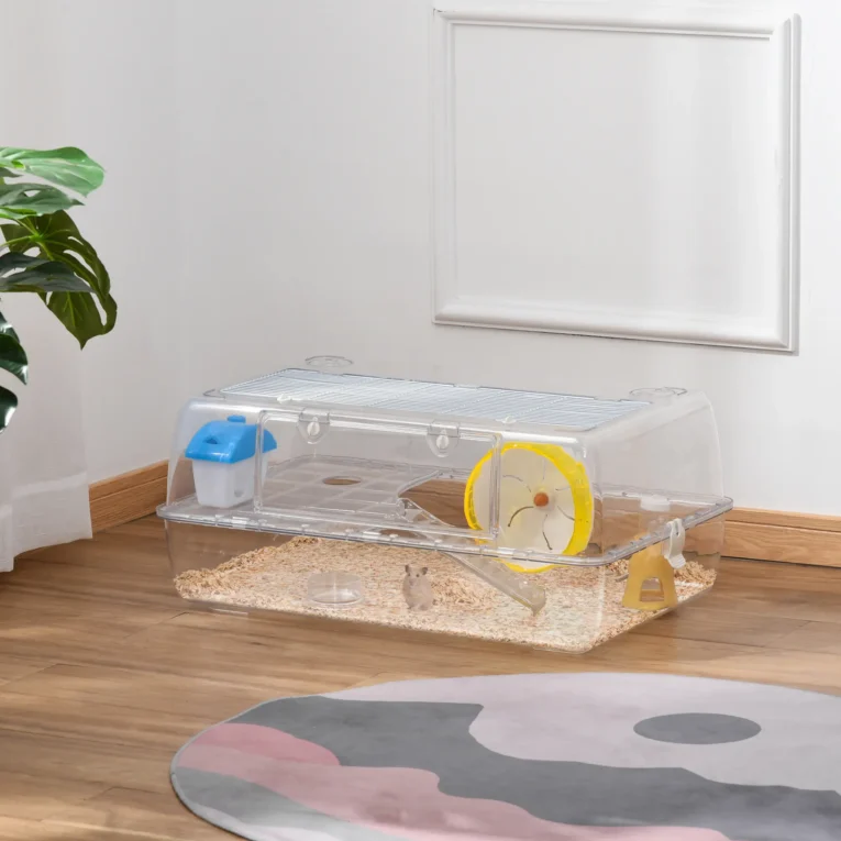 2-Storey Hamster Cage with Wheel and Feeding Bowl 2-Storey Hamster Cage with Wheel and Feeding Bowl