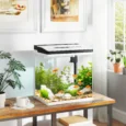 28-Litre Glass Aquarium with Filter and LED Lighting – White