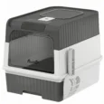 Enclosed Cat Litter Box Pull-Out Drawer – Grey, White, Black