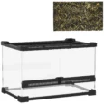 Reptile Glass Terrarium with Lock 30x20x20cm – Black