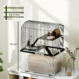 Hamster Cage 74H x 58L x 43Wcm – Black