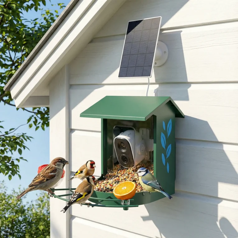 Smart Bird Feeder with 2K Camera and Solar Panel – Dark Green Smart Bird Feeder with 2K Camera and Solar Panel – Dark Green