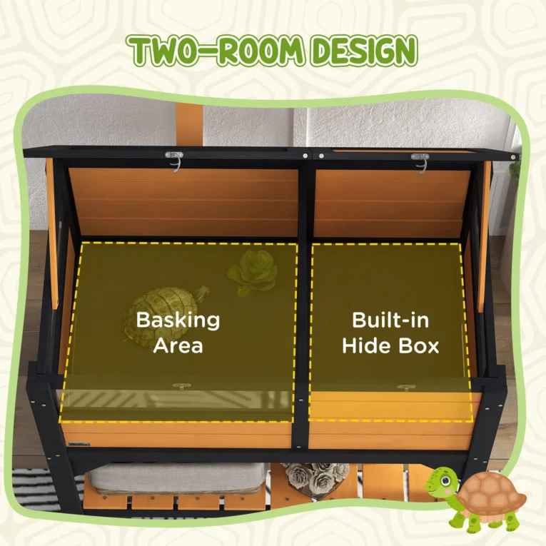 Tortoise House 84L x 51W x 103Hcm – Yellow and black Tortoise House 84L x 51W x 103Hcm – Yellow and black