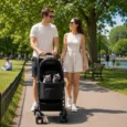 Three-in-One Pet Stroller with Detachable Carrier – Black