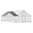 Walk-In Steel Poultry Run with Covered Section – 6 × 3m