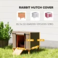 Water-Resistant Rabbit Hutch Cover – Brown, 43 × 52cm