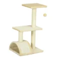 Cat Tree with Scratching Post 72cm – Cream white