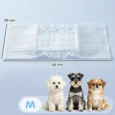 Dog Nappies Male M 45-64cm Waist – White