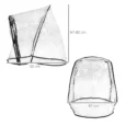 Transparent Pet Stroller Cover for D00-041 and D00-058