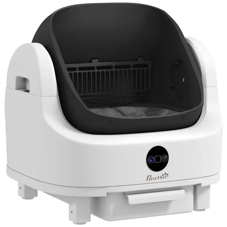 Automatic Cat Litter Tray Self-Cleaning Top Opening – White, Black Automatic Cat Litter Tray Self-Cleaning Top Opening – White, Black