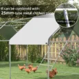 Chicken Roosting Ladder Wood and Steel Backyard Farm – Silver Tone & Natural Wood