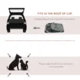 Folding Fabric Pet Carrier with Three Access Openings – Grey