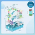 6-Tier Hamster Cage with Tubes and Accessories – Light Blue
