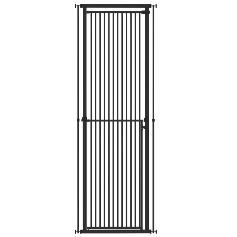 Extra Tall Pet Gate Adjustable No-Drill 112-200cm – Black Extra Tall Pet Gate Adjustable No-Drill 112-200cm – Black