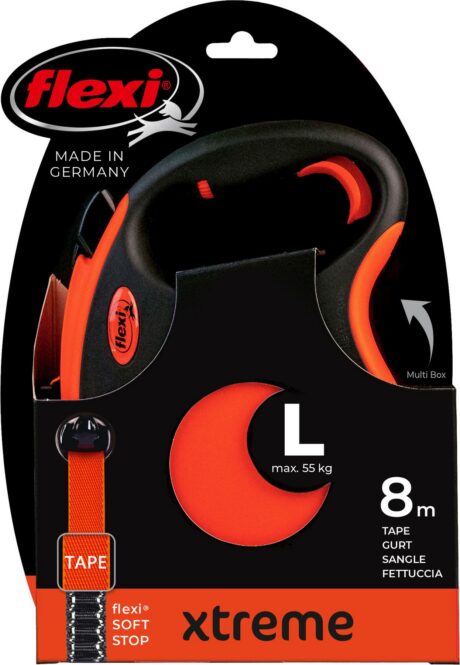 flexi Xtreme Retractable Dog Lead – Large, 8m, up to 55kg