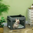 Folding Fabric Pet Carrier – Grey, 69 × 51 × 51cm
