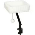 Clamp-On Rotating Cat Bed – White, 35cm