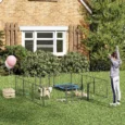 Heavy Duty Puppy Playpen 12 Panels – Black