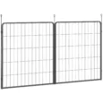 Dog Playpen Extension Panels – Two-Pack, Black, 80cm High